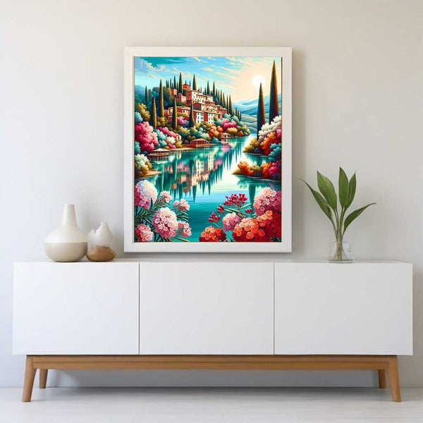 Tuscany, Lake - Paint by Numbers