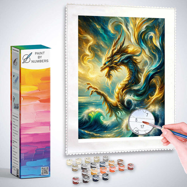 Paint by Numbers - Golden dragon