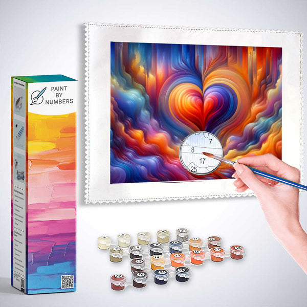 Paint by Numbers - Heart love