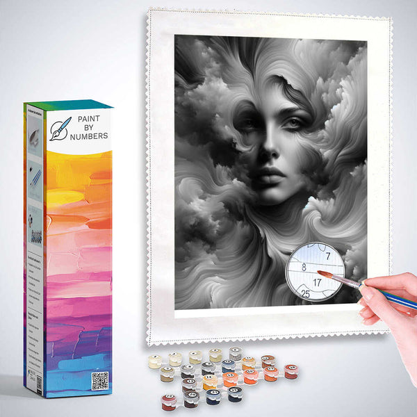 Paint by Numbers - Black and White Woman