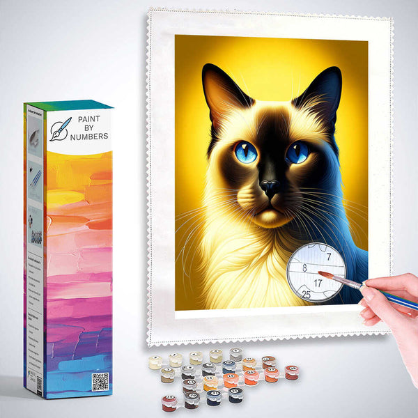 Paint by Numbers - Siamese cat