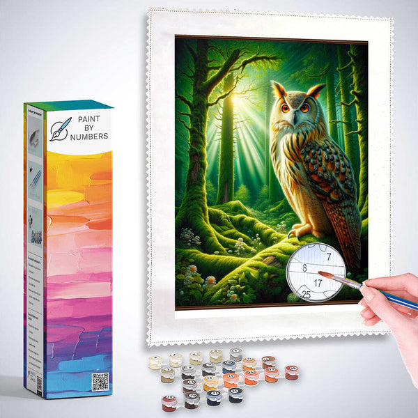 Paint by Numbers - Awakened Owl