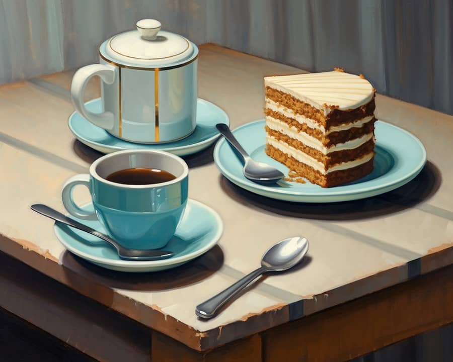 Coffee and cake - Paint by Numbers