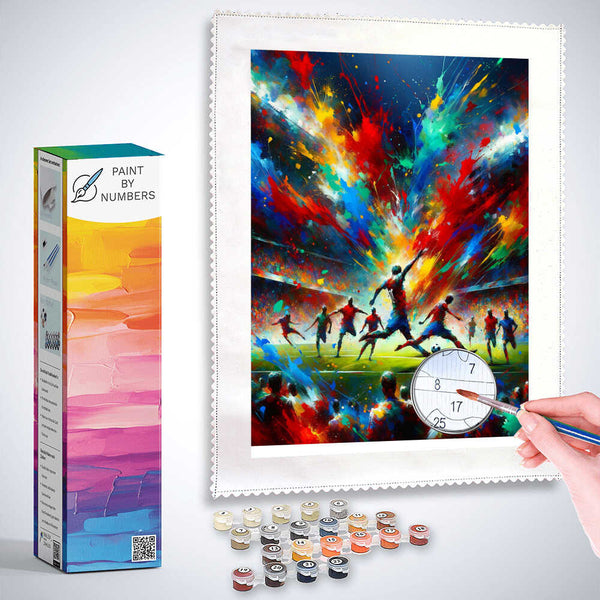 Paint by Numbers - Football, splash
