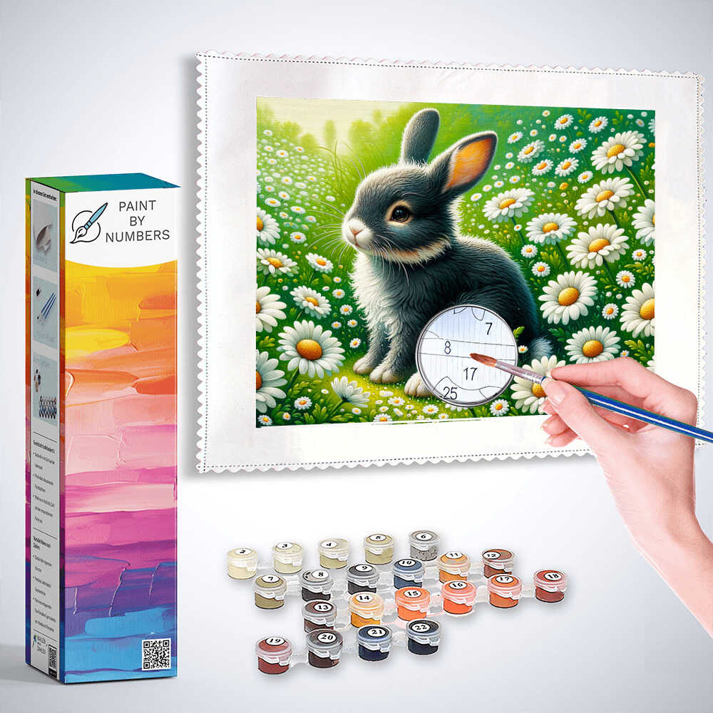 Paint by Numbers - Bunny, Daisy