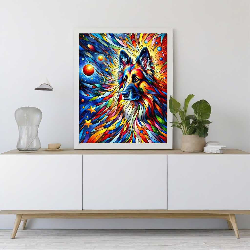 Paint by Numbers - Abstract Sheepdog