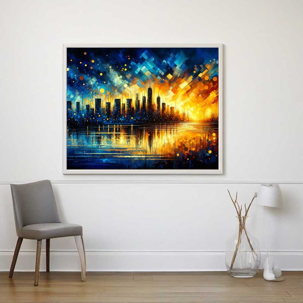 City at dusk - Paint by Numbers