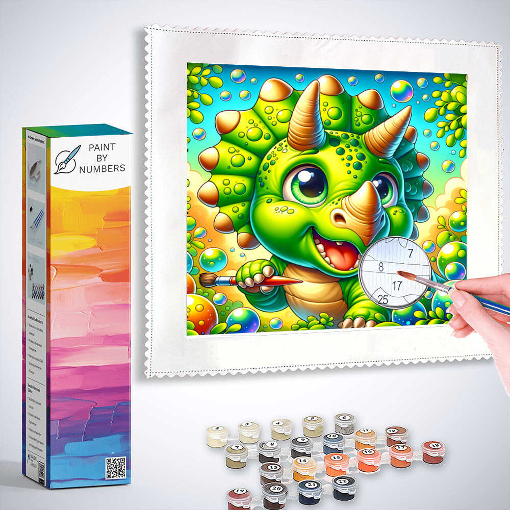 Trizi dinosaur - Paint by Numbers