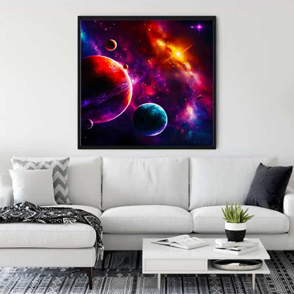 Malen nach Zahlen - Andromedas Geheimnis - hochwertige Leinwand - 170523, Neu eingetroffen, Quadratisch, Universum, Weltall