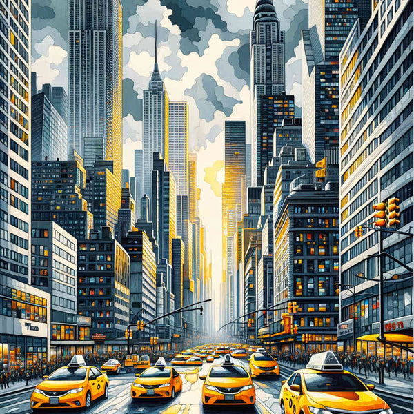 Cars, city - Paint by Numbers