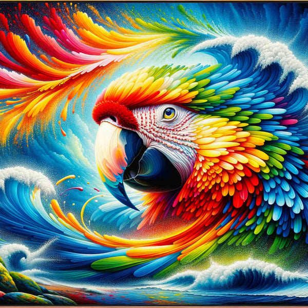Paint by Numbers - Rainbow Parrot