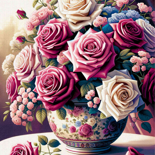 Paint by Numbers - Harmonious Roses Bouquet