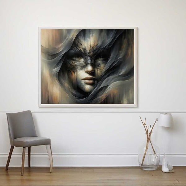 Woman with mask - Paint by Numbers