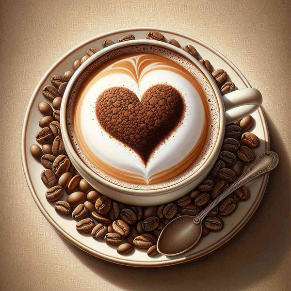 Paint by Numbers - Cappuccino Heart