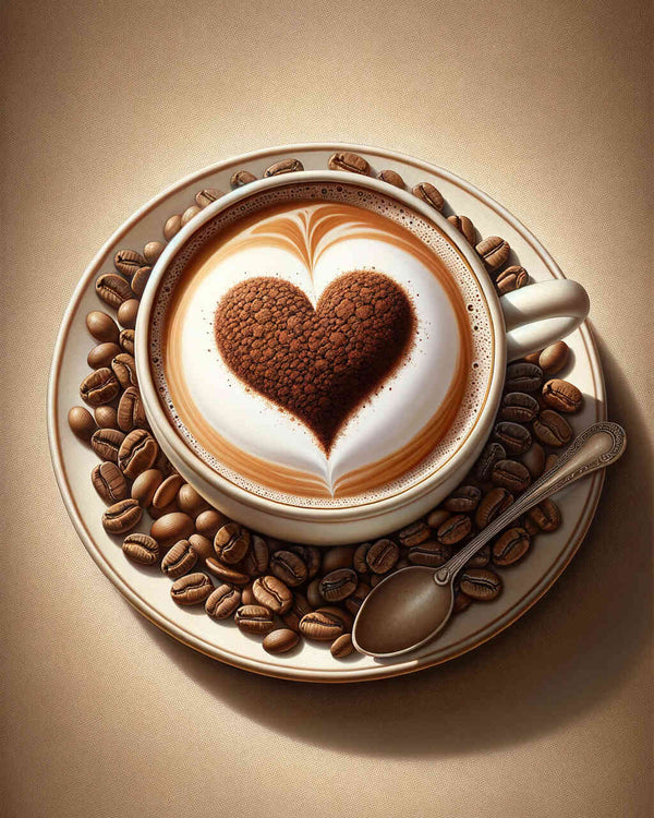 Paint by Numbers - Cappuccino Heart