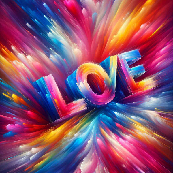 Paint by Numbers - Love Abstract