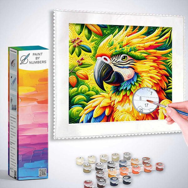 Paint by Numbers - Color impression parrot
