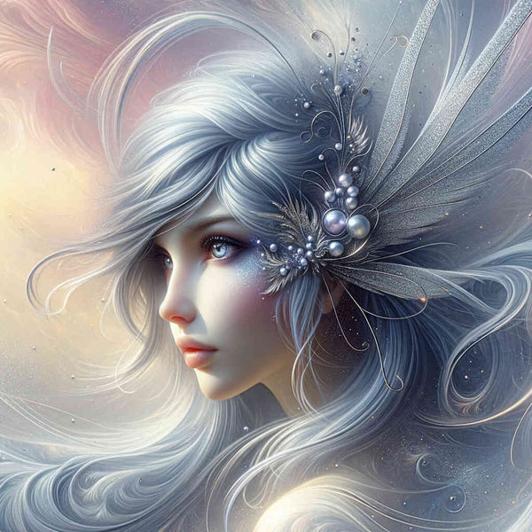 Paint by Numbers - Girl with hair ornament