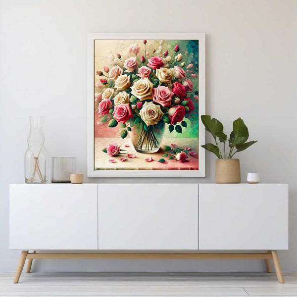Paint by Numbers - Romantic bouquet of roses