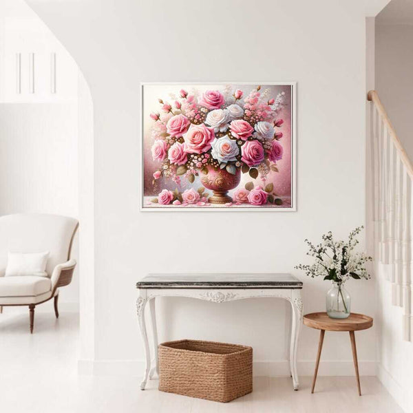 Paint by Numbers - White and pink bouquet of flowers