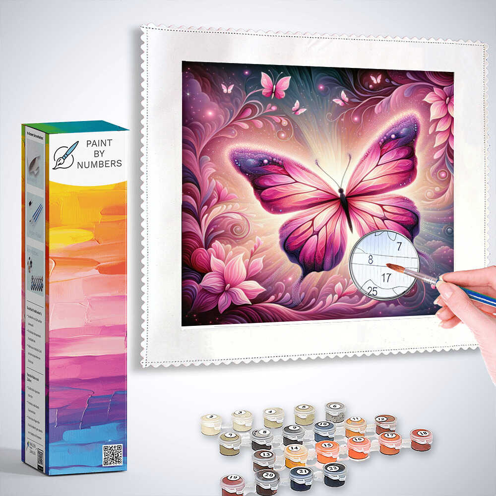 Paint by Numbers - Pink Butterfly