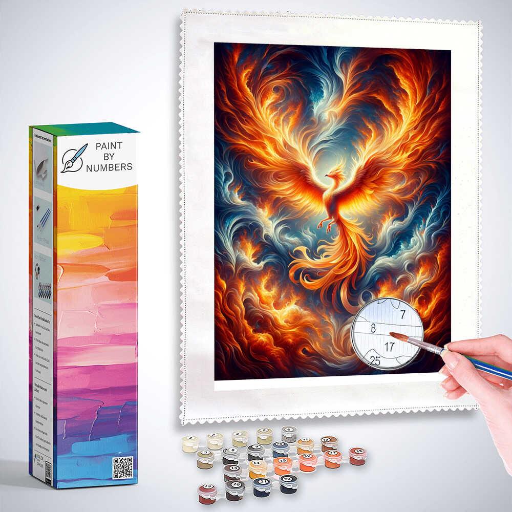 Phoenix, Fire - Paint by Numbers