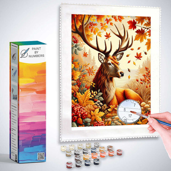 Deer in autumn - Paint by Numbers