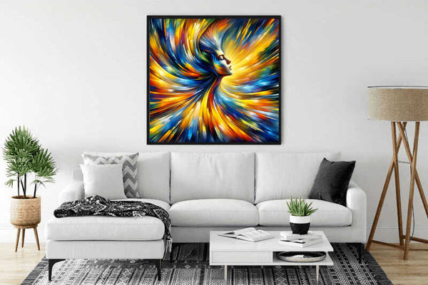 AB Diamond Painting - Woman Abstract colorful