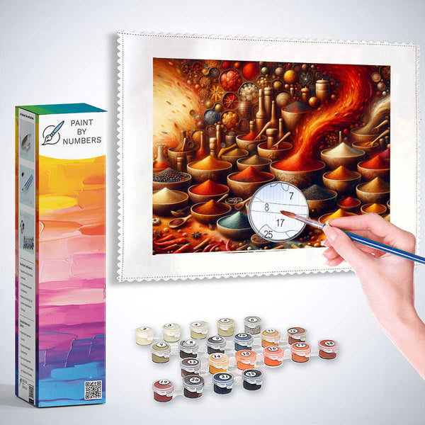 Paint by Numbers - Spice bowls