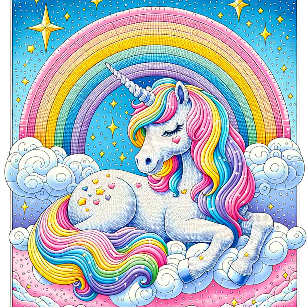 Paint by Numbers - Unicorn Before Rainbow