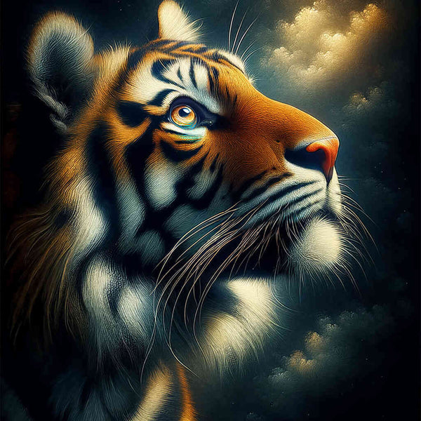 Paint by Numbers - Tiger Looks into the Sky