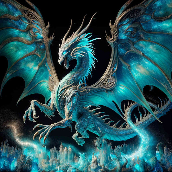 Paint by Numbers - Blue Turkish Dragon