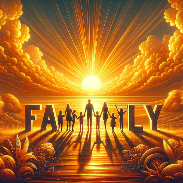 Paint by Numbers - Family, Sunset