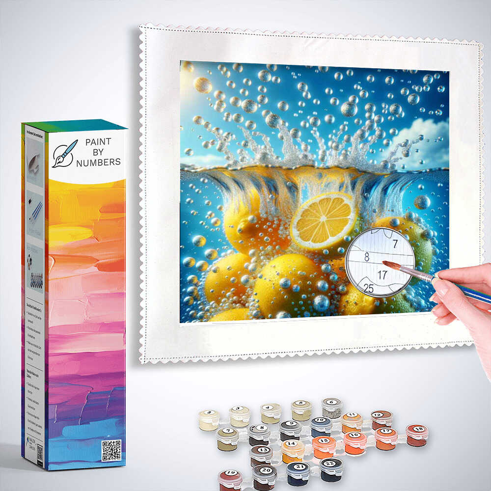 Paint by Numbers - Lemons in water