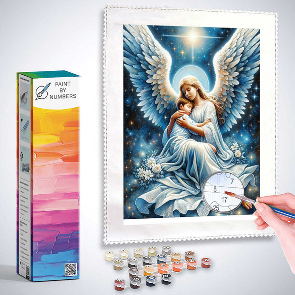 Paint by Numbers - Child with Guardian Angel