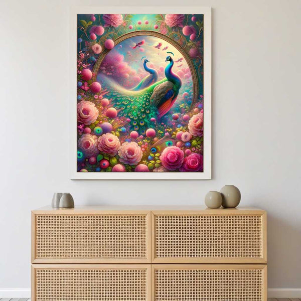 Paint by Numbers - Flowery Garden Peacock