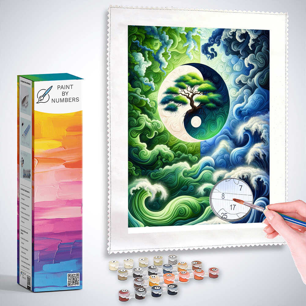Paint by Numbers - Jing and Jang Tree