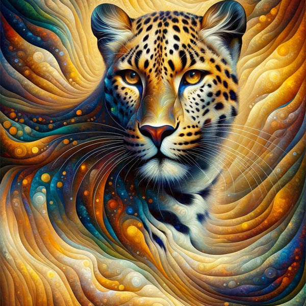 Paint by Numbers - Relaxed Leopard Portrait