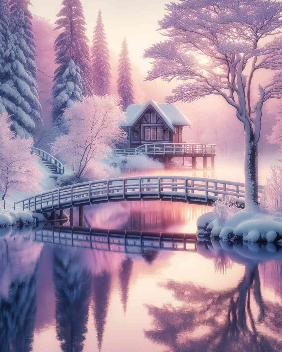 Paint by Numbers - Snowman Bridge