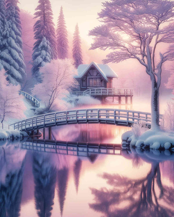 Paint by Numbers - Snowman Bridge