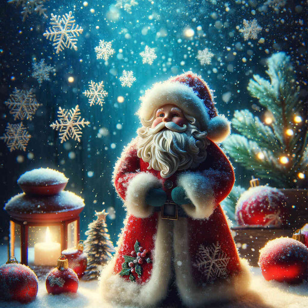 Paint by Numbers - Santa Claus in the Snowfall