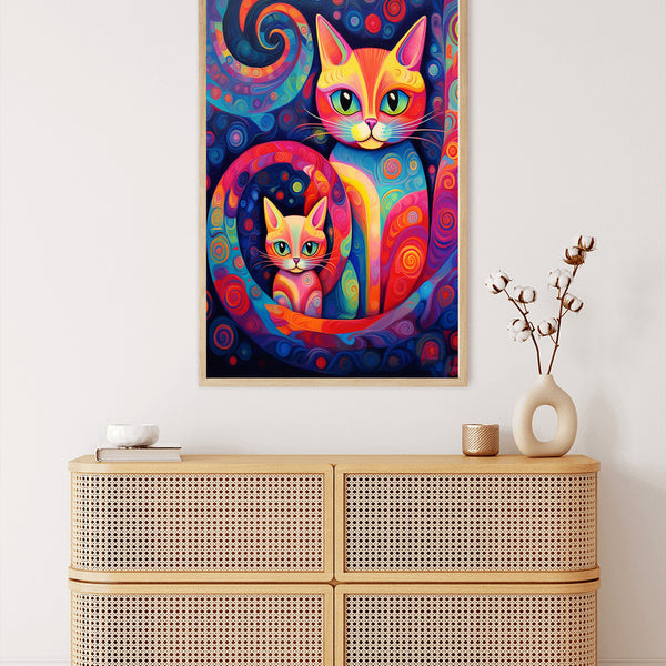 Cats, Mandala - Paint by Numbers