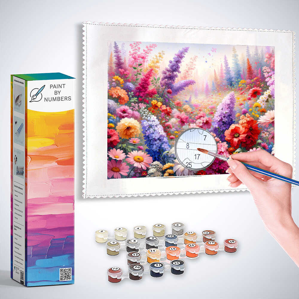 Paint by Numbers - Mix Flower Meadow