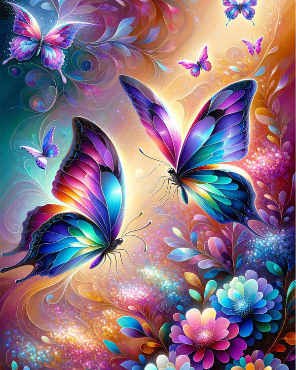 Paint by Numbers - Butterfly Couple