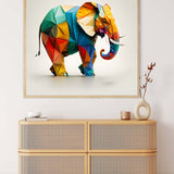 Malen nach Zahlen - Elefant Paperart - hochwertige Leinwand - 170523, Elefant, Neu eingetroffen, Quadratisch, Tiere