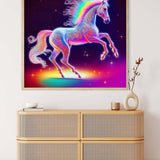 AB Diamond Painting - Einhornliebe Bunt - gedruckt in Ultra-HD - AB Diamond, Einhorn, Fantasy, Neu eingetroffen, Quadratisch