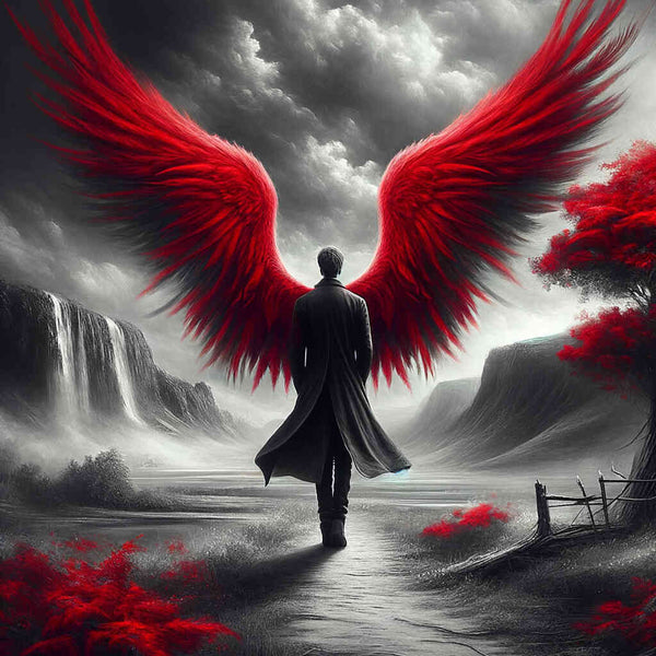 Paint by Numbers - Red wing angel
