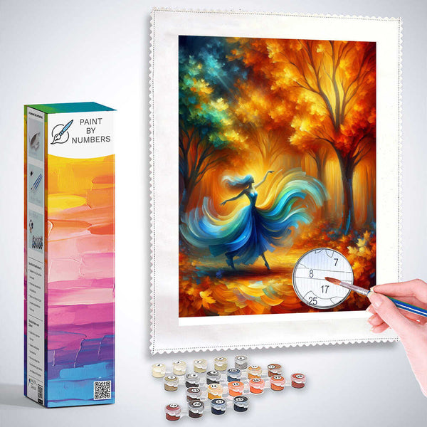 Paint by Numbers - Dancing Woman in the Fall