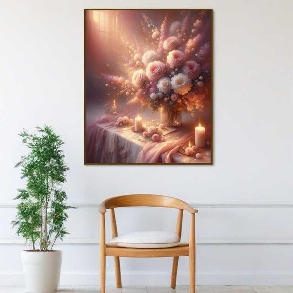 Paint by Numbers - Bouquet of roses in pink