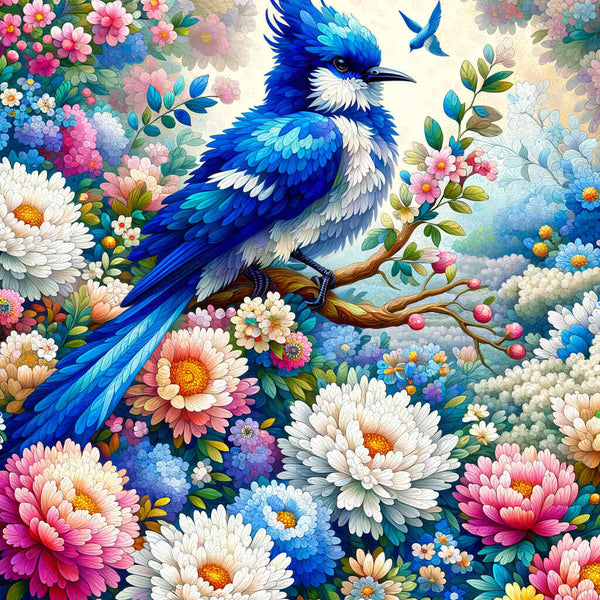 Paint by Numbers - Wonderful Birds Flowers
